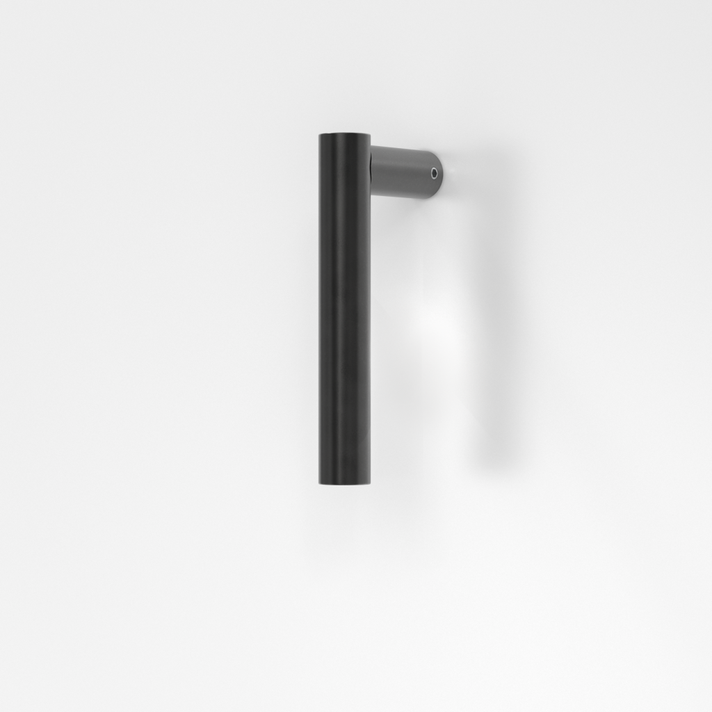 Modern black steel handle for iron windows and doors